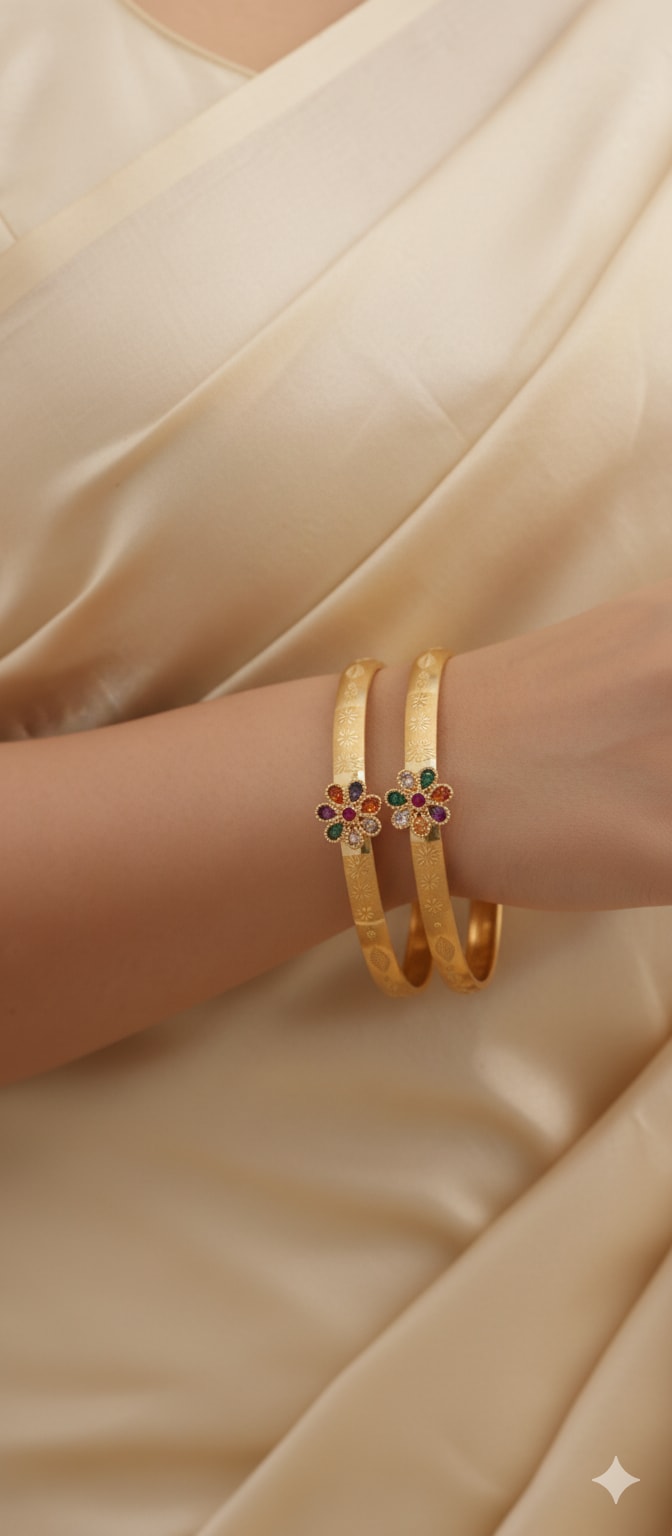 Square Pendant Set With Ad Diamond Studding And Adjustable Kadli