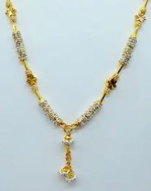 New Designer High Gold Plated Ad Diamond Studded Fancy Star Mangalsutra