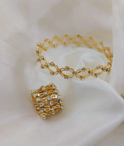 2 in 1 Ring Bracelet Expandable & Foldable Transform Bracelet To Ring