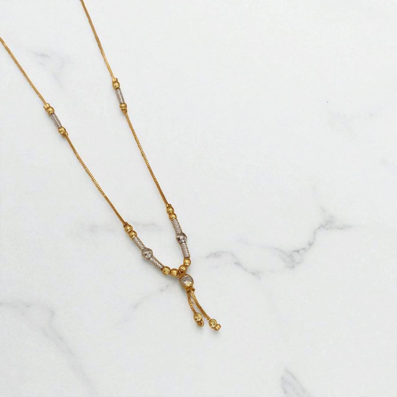 Gold Plated Daily Wear Two Tone Fancy Chain
