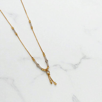 Gold Plated Daily Wear Two Tone Fancy Chain