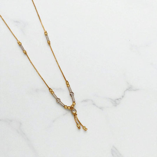 Gold Plated Daily Wear Two Tone Fancy Chain