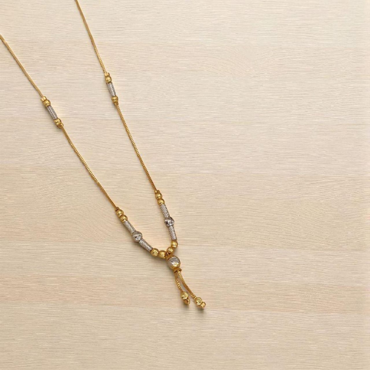 Gold Plated Daily Wear Two Tone Fancy Chain