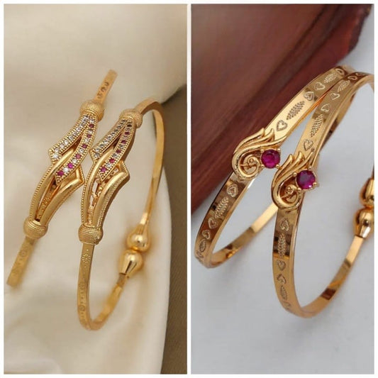 Daily Wear Diamond Studded Fancy Adjustale Kadli (Combo)