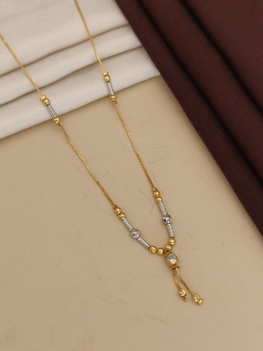 gold plated daily wear two tone fancy chain