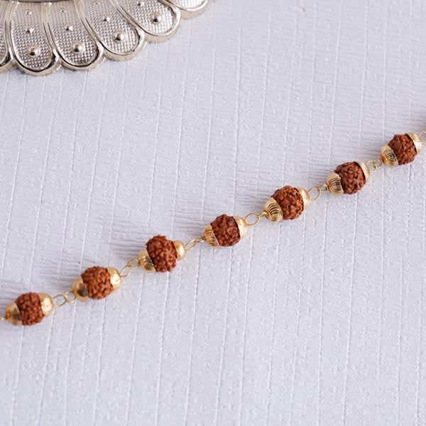 Designer Rudraksha Bracelet Rakhi
