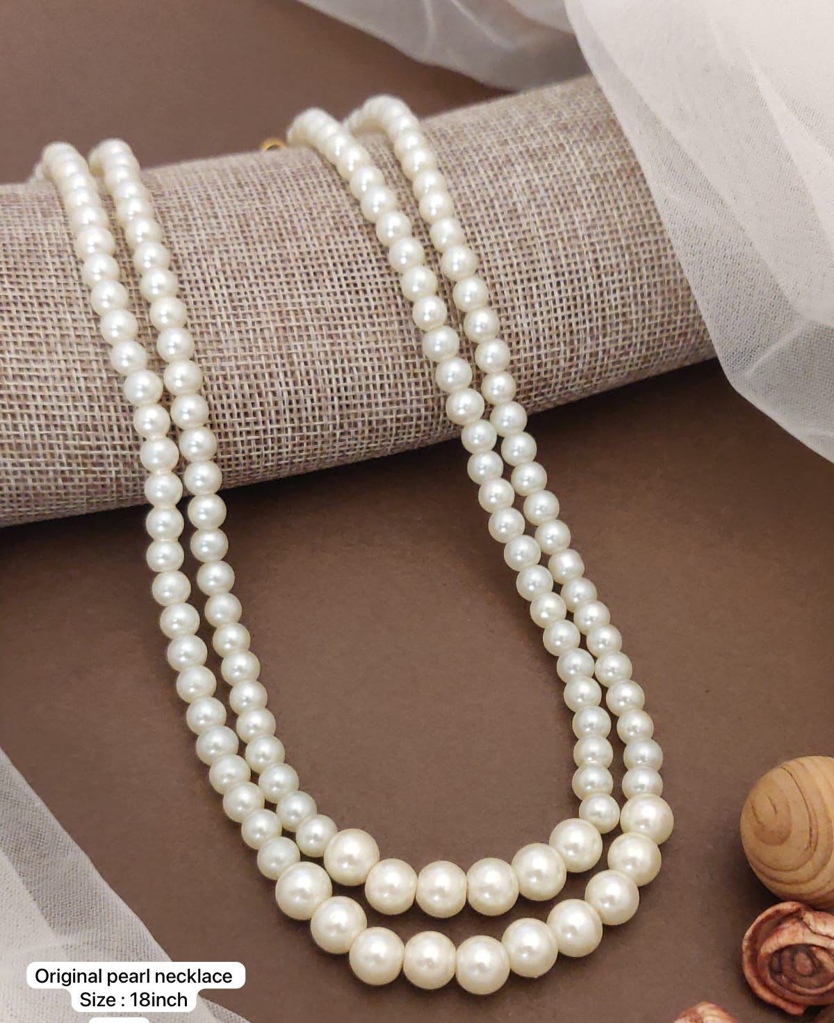 Designer 2 line origional  pearl mala
