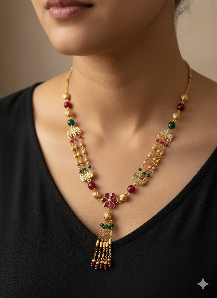 Elegant Gold Pendant Necklace Collection with Gemstone & Diamond Accents