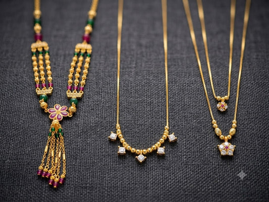 Elegant Gold Pendant Necklace Collection with Gemstone & Diamond Accents