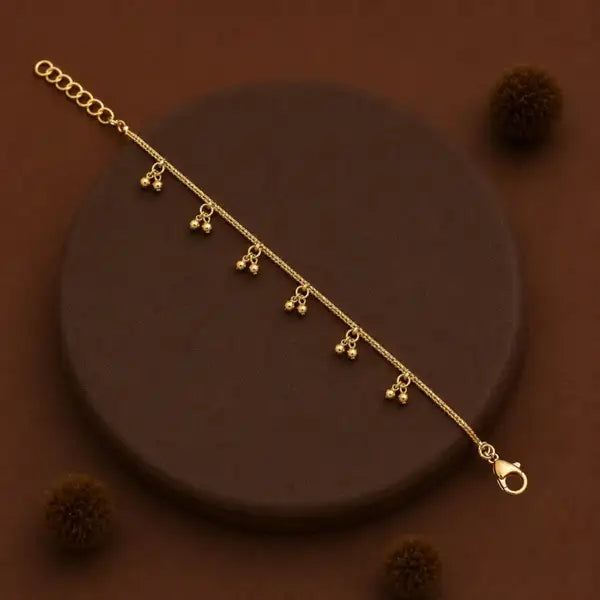 Elegant High Gold-Plated Charm Bhabhi Rakhi