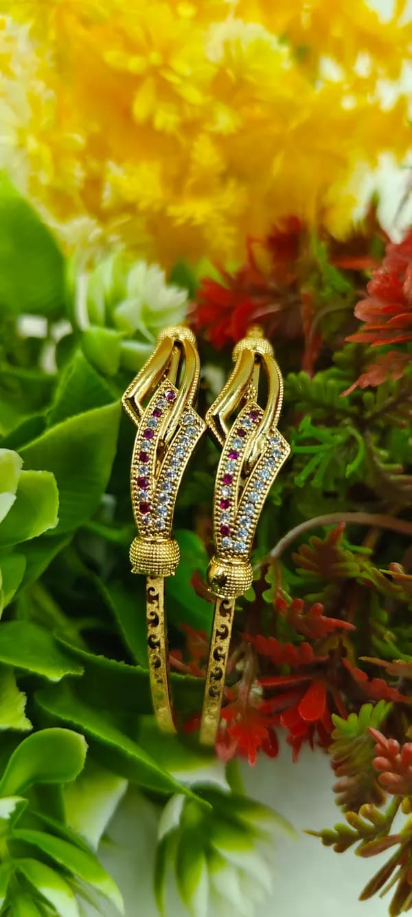 Daily Wear Diamond Studded Fancy Adjustale Kadli (Combo)