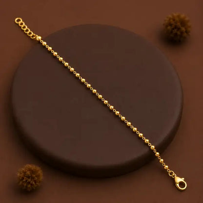 Premium Gold-Plated Beaded Bracelet for Women | Elegant Minimalist Daily Wear Bracelet