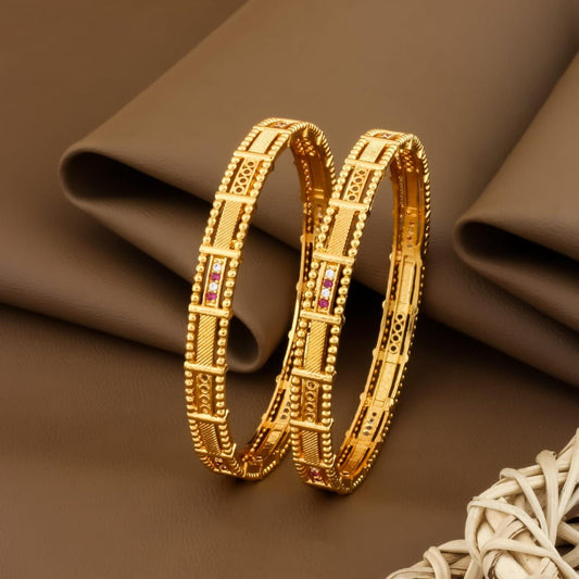 Micro Gold Plated With Ad Diamond Bangle