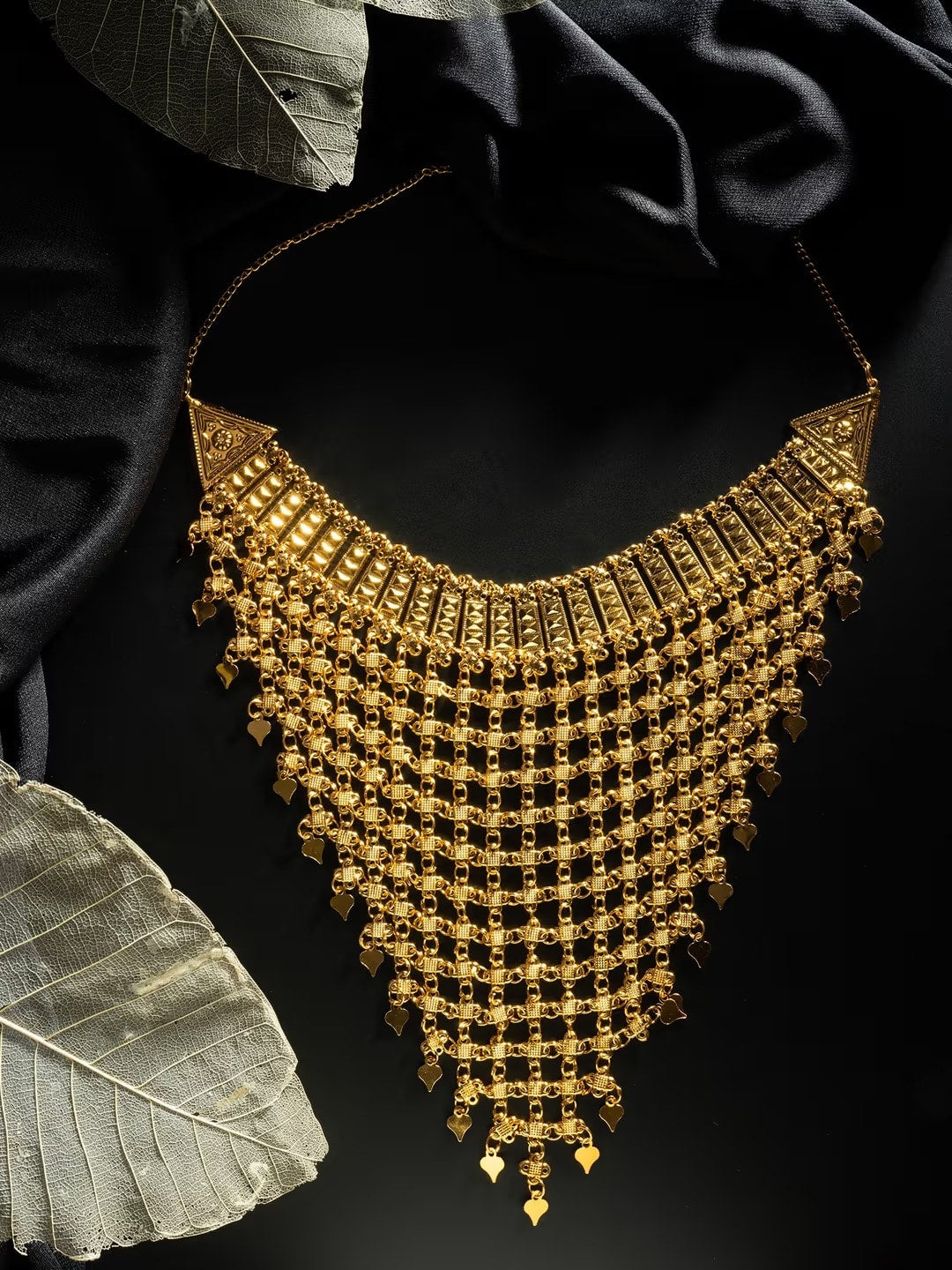 Micro Gold Plated Traditional Wear Classic Long Layered Necklace