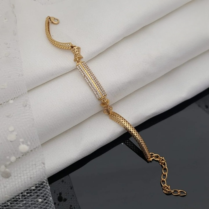 Micro Gold Plated & Diamond Studded Designer Bracelet for Women