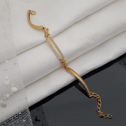 Micro Gold Plated & Diamond Studded Designer Bracelet for Women