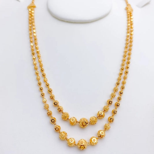 New Designer High Gold Plated 2 Leyer Chain With 2 Free Gifts