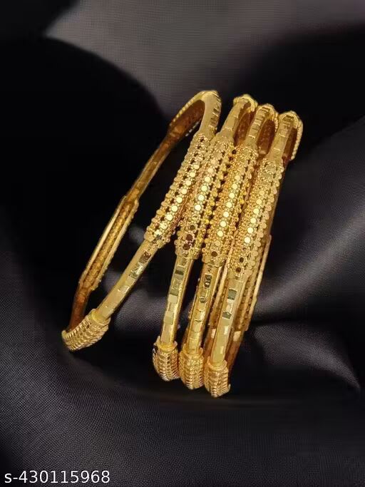 High Gold Plated Premium Designer 10 Pcs Of Bangle Set