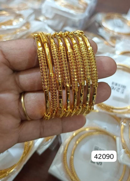New Designer High Gold Plated 8 Pcs Bangle For Women
