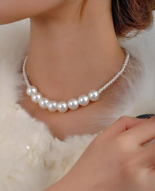 The Most Beautiful Western Chain Cum Necklace Made With Precious Stunning Pearls