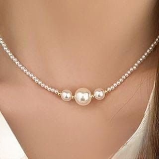 Western Casual Wear Pearl Chain Necklace