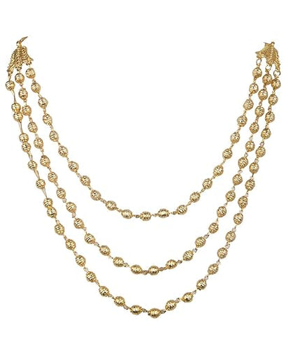 High Gold Plated 3 Layer Ball Chain