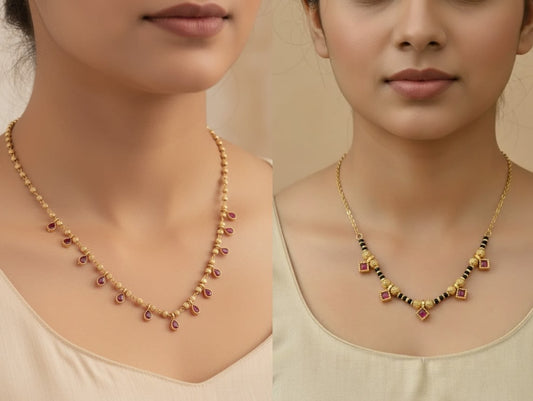 designer micro gold plated oval chain amd square ms combo