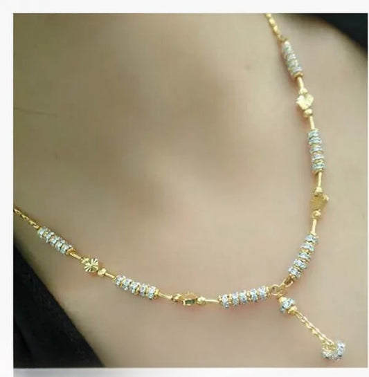 A Stunning Diamond Studded Daily Waer Beatyfull Star Chain