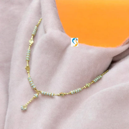 A Stunning Diamond Studded Daily Waer Beatyfull Star Chain