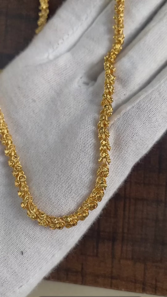 Gold Plated Daily Wear Long Bahubali Chain