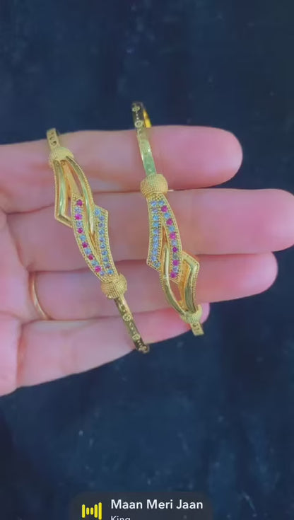 Daily Wear Diamond Studded Fancy Adjustale Kadli (Combo)