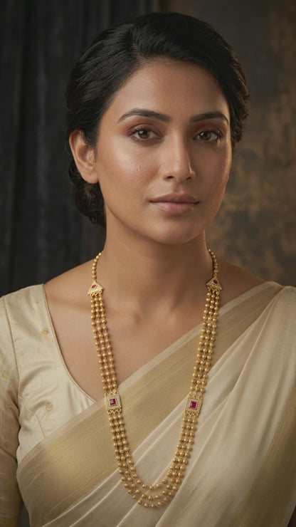 Micro Gold Plated Ad Diamond Studded Fancy Square Chain