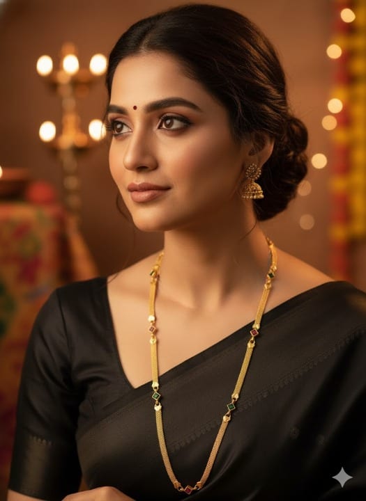 Gold Plated Daily Wear Kemp Stone 18 Inches Chain With Adjustable Swan Kadli