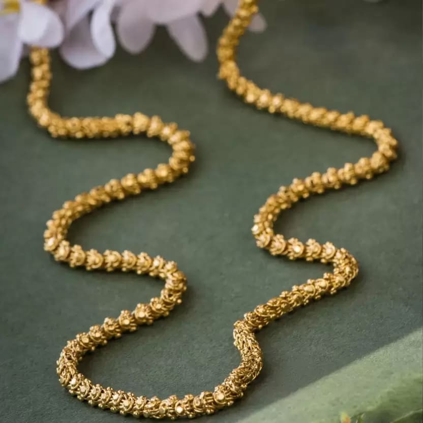 High Gold Plated Daily Wear Long Bahubali Chain