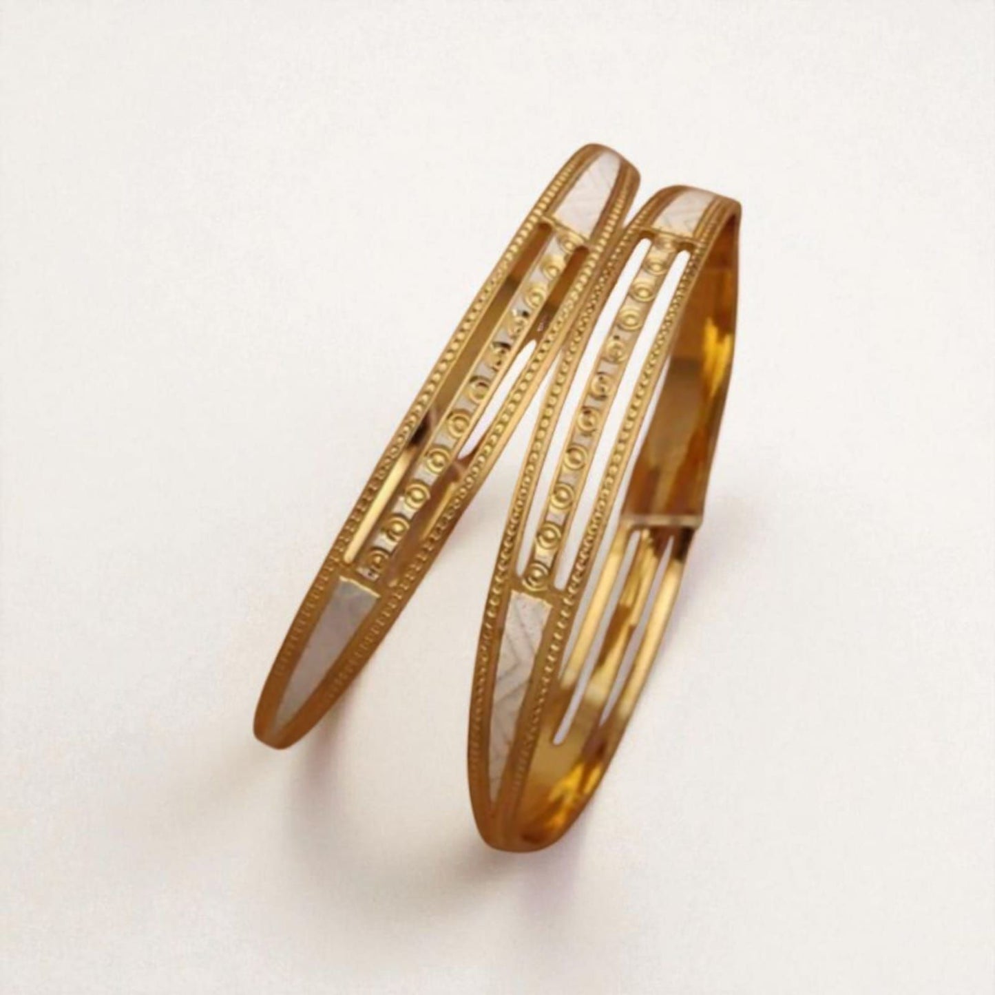 New Designer Premium Quality High Gold Plated Daily Wear Fancy Cnc Bangle