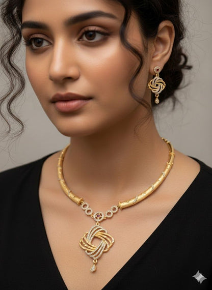 Deepika Royale Knot Necklace Set