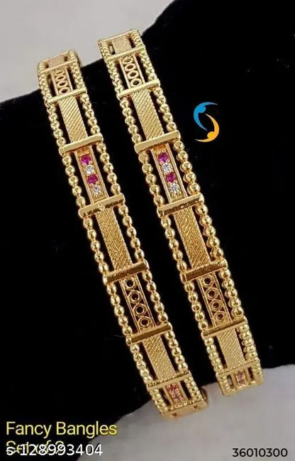 Micro Gold Plated with And Diamond Bangle
