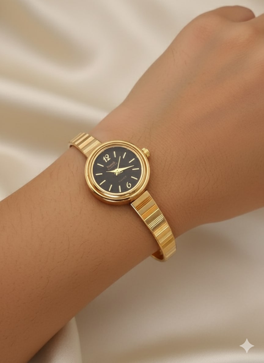 Premium Quality High Gold Plated Adjustable Daily Wear Wrist Watch